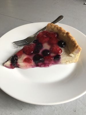 Fruit tart at Korzenie  in Lodz