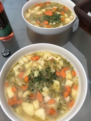 Zupa ogórkowa 😍 at Korzenie  in Lodz