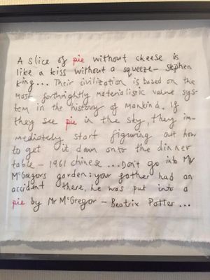 Sweet wall art. at Skye Pie Cafe in Isle Of Skye