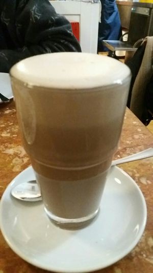 Heisse vegane Schokolade at Huber in Freiburg