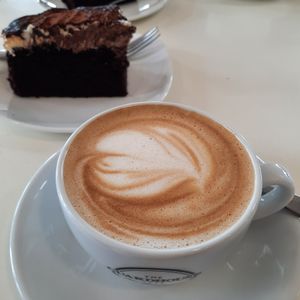 Oat latte at Guardhouse Cafe in Brixham