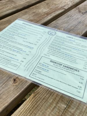 Menu  at Guardhouse Cafe in Brixham