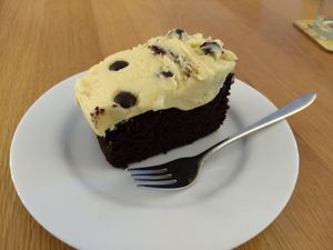 Chocolate cake at Guardhouse Cafe in Brixham