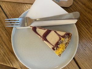 cheesecake at Naspolya Nassolda in Budapest