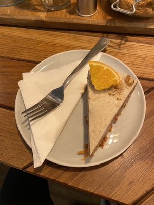 Carrot cake  at Naspolya Nassolda in Budapest
