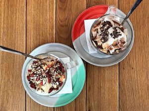 Yummy breakfast at Naspolya Nassolda in Budapest