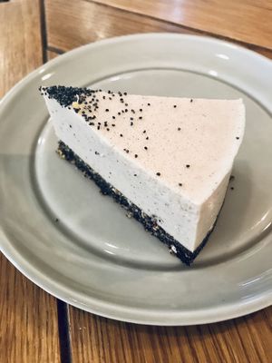 Lemon poppy seed cake at Naspolya Nassolda in Budapest