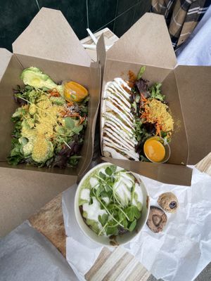 The salad was probably the best salad I’ve had in my life 🤯 at Judahlicious in San Francisco