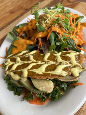 Raw vegan wrap 6/10  at Judahlicious in San Francisco