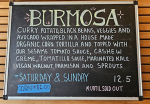 Weekend special burmosa at Judahlicious in San Francisco