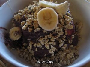 Acai berry bowl.  Better than ice cream!  Just an awesome treat. at Judahlicious in San Francisco