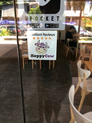 HappyCow Decal  at LN Fortunate Coffee - Duta North in Kuala Lumpur
