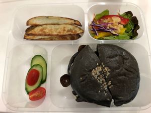 Charcoal Burger (Take Away) at LN Fortunate Coffee - Duta North in Kuala Lumpur