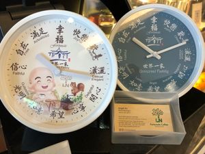 Cute Clock at LN Fortunate Coffee - Duta North in Kuala Lumpur