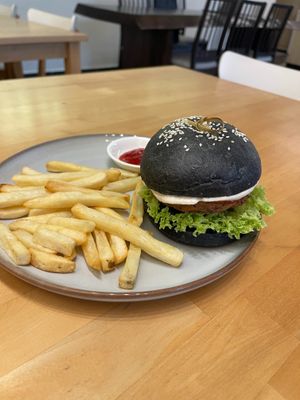 burger at LN Fortunate Coffee - Duta North in Kuala Lumpur