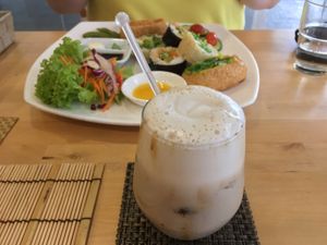Coffee and sushi at LN Fortunate Coffee - Duta North in Kuala Lumpur