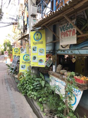 Outside at Peppermaint Guesthouse in Chiang Mai