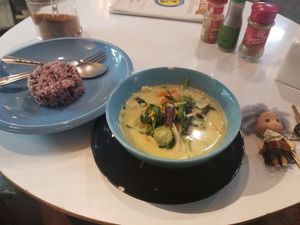 Green Curry at Peppermaint Guesthouse in Chiang Mai