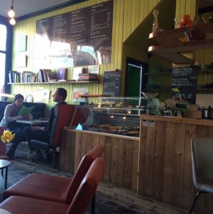 Cafe at Pulp Fiction Future Food and Juice Cafe in Whitley Bay