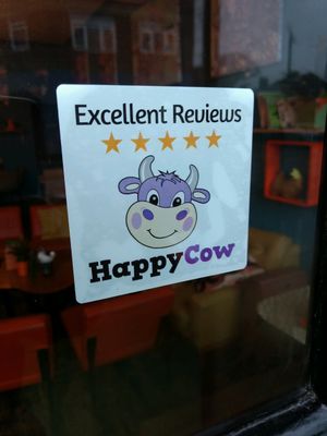 decal up at Pulp Fiction Future Food and Juice Cafe in Whitley Bay