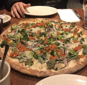 With Daiya Mozz at Amici's East Coast Pizzeria in Vacaville