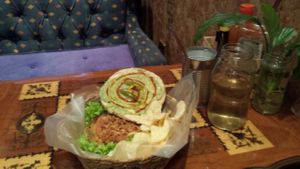 quinoa burger  at U.to.pi.a in Mexico City