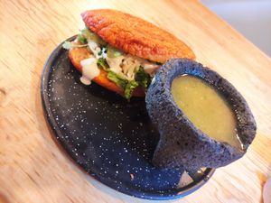 Pambazo at U.to.pi.a in Mexico City