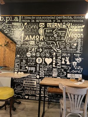 Inspiring wall art  at U.to.pi.a in Mexico City