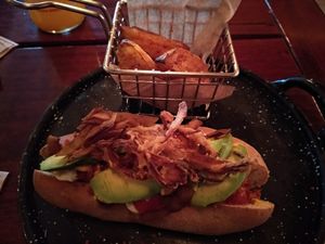 Hot dog Mexicano at U.to.pi.a in Mexico City