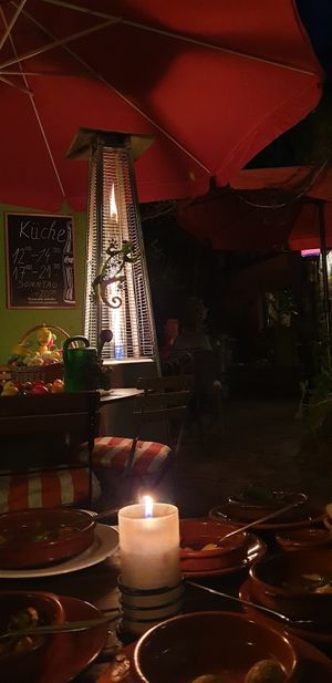 Kalt? Kein Problem at Spanischer Garten in Linz Am Rhein