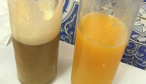 natural juices at Salpicos Verdes in Porto