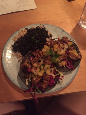 Tostadas (ask them to use tofu)  at Indigo Coastal Shanty in Brunswick