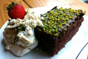 Schoko-Loco-Kuchen at Veganerie Mundgruen  in Mannheim