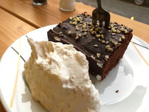 cake!  ;)  at Veganerie Mundgruen  in Mannheim