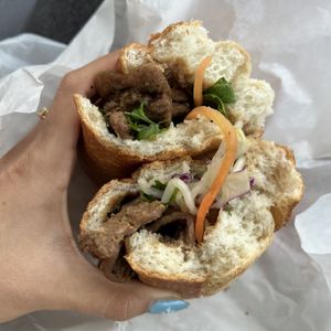 grilled veggie pork  at Tofoo Com Chay in San Jose