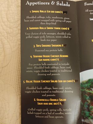 Menu 2 of 6 at Tofoo Com Chay in San Jose