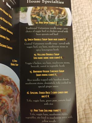 Menu 4 of 6 at Tofoo Com Chay in San Jose