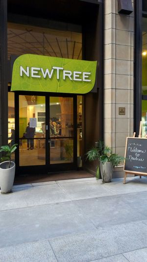 entrance at Newtree Cafe - California St in San Francisco