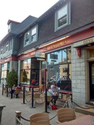 Outside at Salvatore's  in Halifax