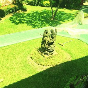 the garden  at The Whole Earth in Chiang Mai