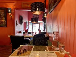 Indoor decor  at Gadja Etiopisk in Stavanger