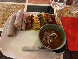Vegan special Beyeaynetu (#17)  at Gadja Etiopisk in Stavanger