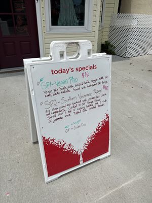 sign out front   at Saigon Village in Chincoteague