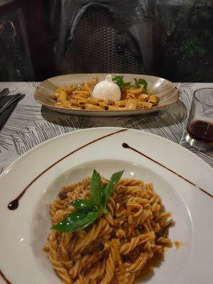 Fennel and pinenut fusilli at La Zagara in Taormina