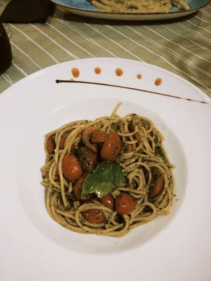 Pesto pasta 🤌🥰  at La Zagara in Taormina