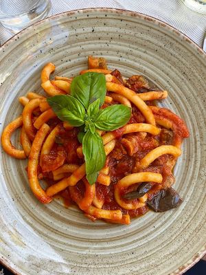 Pasta alla norma  at La Zagara in Taormina
