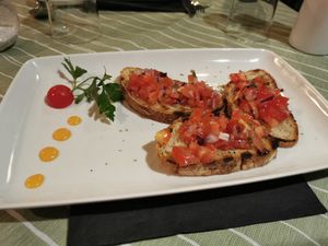 Bruschetta at La Zagara in Taormina