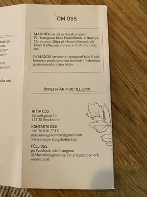 About MAXOS at Maxos in Stockholm