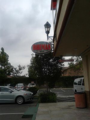 store sign at Bhimas Veg in Artesia