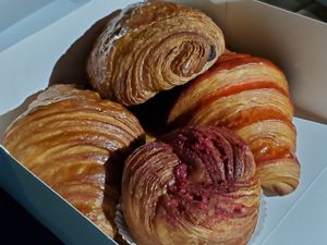 Vegan croissants at Plant Food + Wine in Los Angeles
